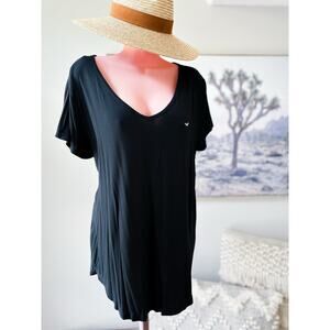 Hollister Slow Simple Days slouchy soft relaxed tunic tee